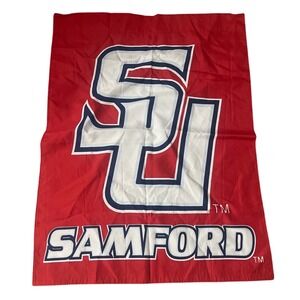 Samford University Bulldogs 2 Sided Flag  SU Logo Outdoor Banner